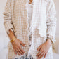 Tweed jacket in beige