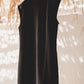 Edge cut top in black