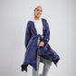 Mia silk kimono in navy