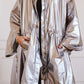 Waterproof coat in silver