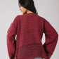Lana knit top in maroon