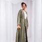 Fringe kaftan in olive
