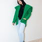 The furry jacket in green