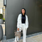 Zipper set in white