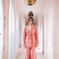 Linea blazer set in pink