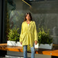 Wrap it chemise in lime green