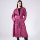 The eve manteau in burgundy