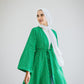 Sunny asymmetrical kimono in green