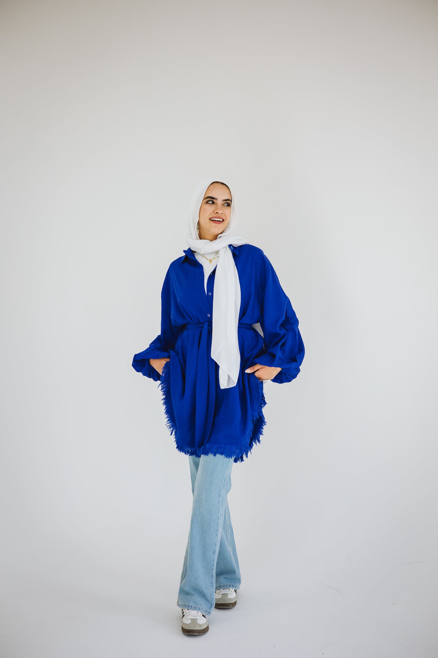 Blue kokta chemise