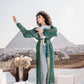 Leading lady stars kaftan in green
