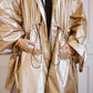 Waterproof coat in champagne