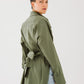Ribbon chemise in Olive.