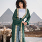 Leading lady stars kaftan in green