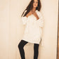 Core zip breezy top in white