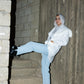 The furry jacket in white