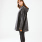 Girl in the hood in washed black