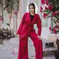 Linea blazer set in maroon