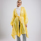 Mia silk kimono in yellow