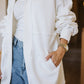 Bold melton jacket in white