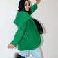 The furry jacket in green