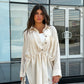 Wrap it chemise in beige