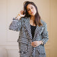Tweed jacket in Black x White