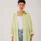 Airy chemise in lime