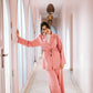 Linea blazer set in pink