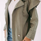 The ruffle denim in olive