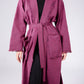 The eve manteau in burgundy