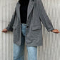Utility blazer in grey