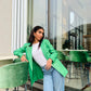 Rosa blazer in royal green