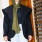 The furry jacket in black