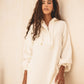 Core zip breezy top in white