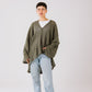 Aura knit top in olive