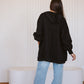 Bold melton jacket in black