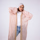 The crescent kaftan in powder pink
