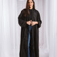 Zipper abaya black