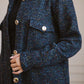 Anna manteau in navyblack