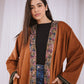 Nur suede kaftan in camel