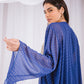 Dotted kaftan in blue