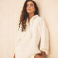 Core zip breezy top in white