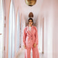 Linea blazer set in pink