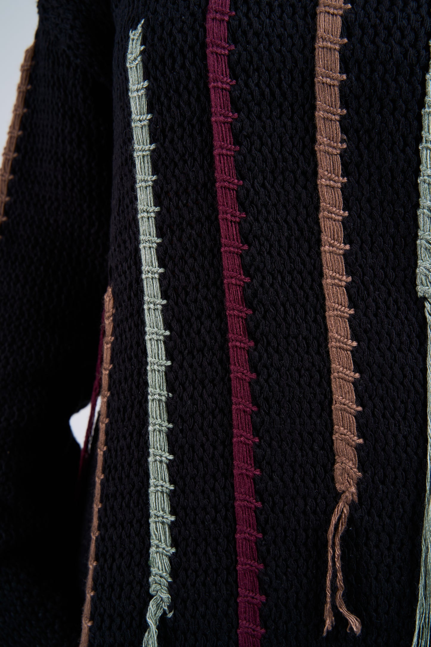 Stitches hoodie in black