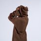 Stitches hoodie in brown
