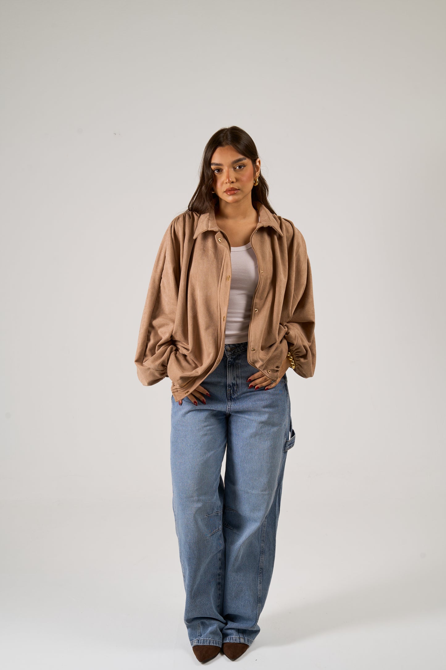 Balloon Jacket in Mocha