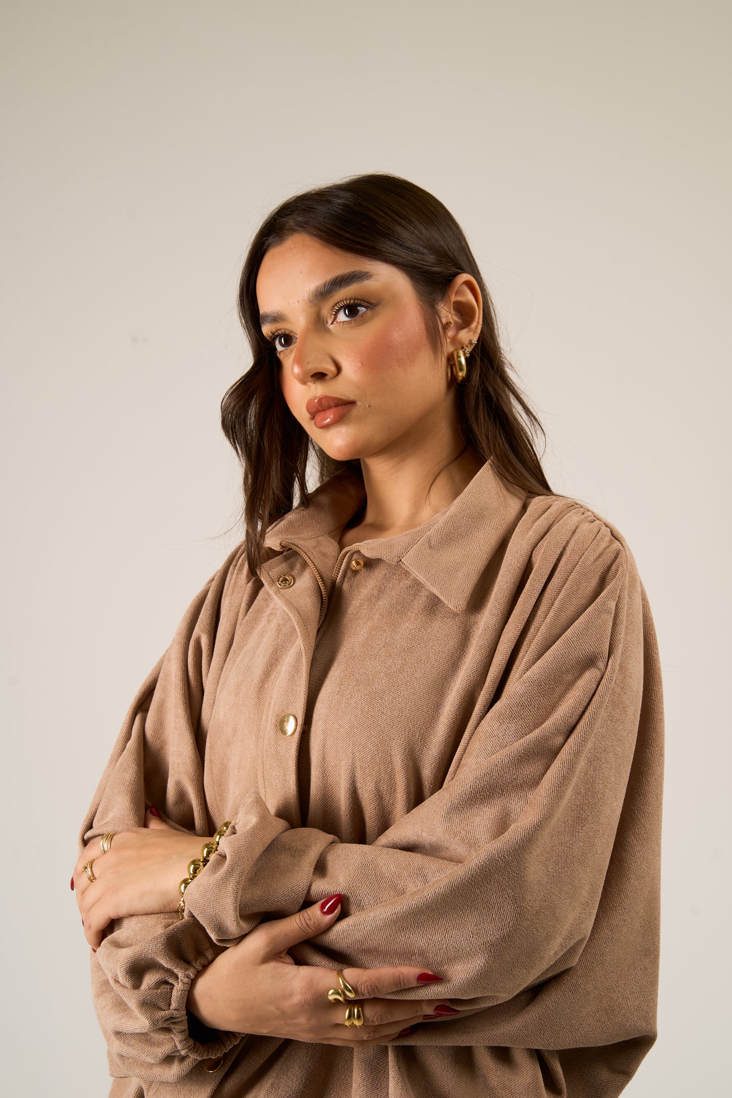 Balloon Jacket in Mocha