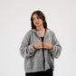 Sequin Statement Jacket in grey
