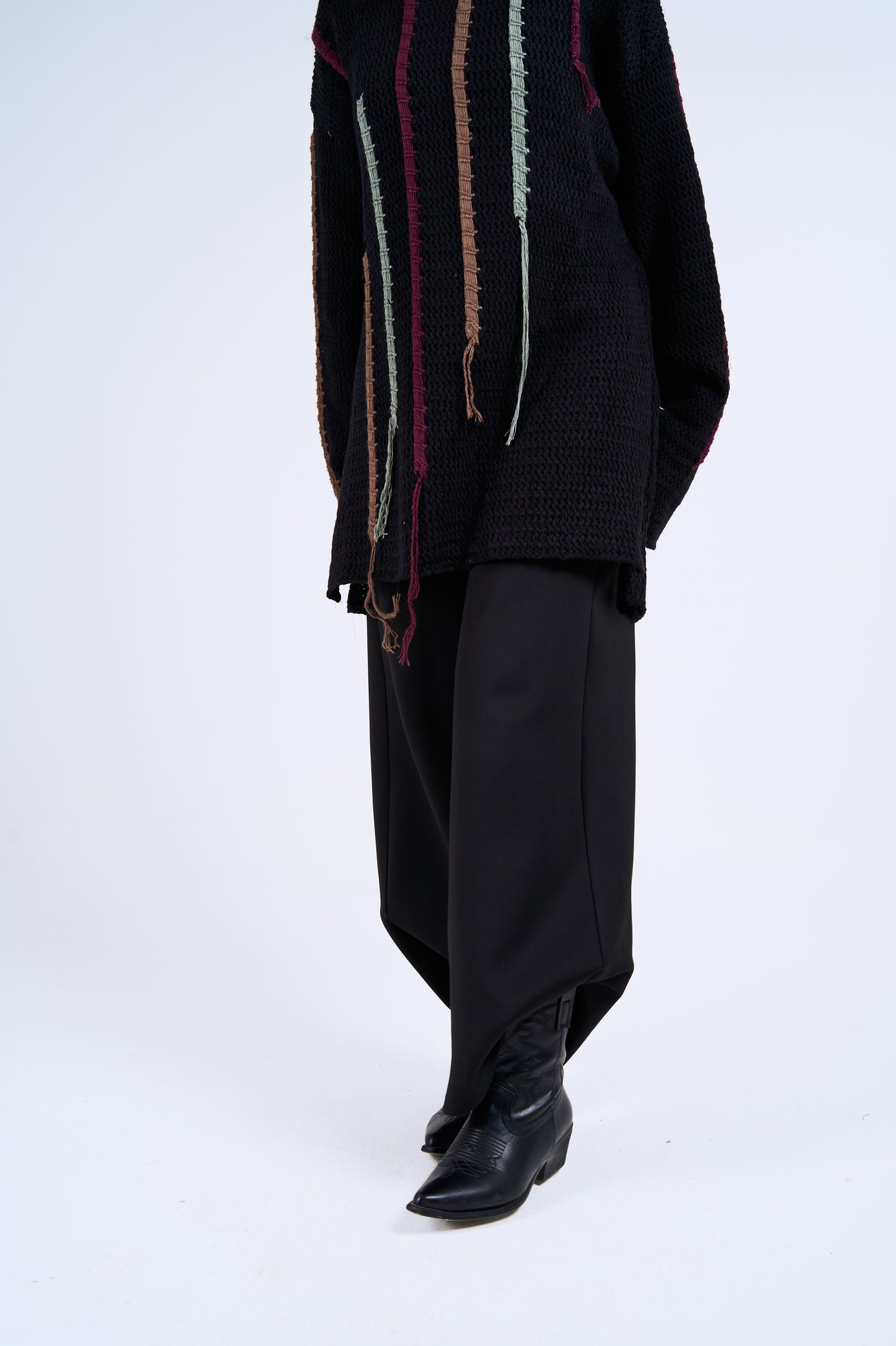 Stitches hoodie in black