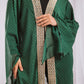 Dotted kaftan in green